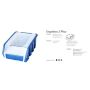 ERGOBOX PLUS 2 NIEBIESKI, 118 x 161 x 75mm - 2