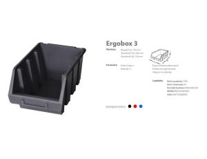 PATROL ERGOBOX 3 NIEBIESKI, 170 x 240 x 126mm - image 2