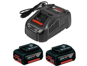 BOSCH AKUMULATOR 18V  5,0Ah 2szt. +ŁADOWARKA GAL 1880 CV 1600A00'8J
