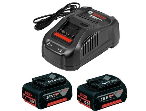 BOSCH AKUMULATOR 18V  5,0Ah 2szt. +ŁADOWARKA GAL 1880 CV 1600A00'8J