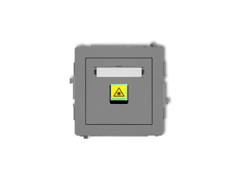 DECO Mechanizm gniazda światłowodowego/optycznego pojedynczego szary mat 27DGOP-1