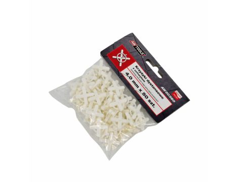 AWTOOLS KRZYŻYKI DYSTANSOWE Z UCHWYTEM 2,5mm/100szt.
