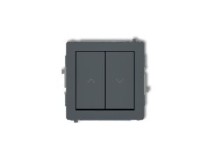 DECO Mechanizm łącznika żaluzjowego z podtrzymaniem grafitowy mat 28DWP-88