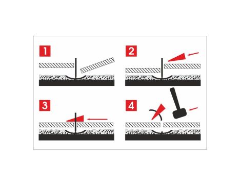 AWTOOLS SYSTEM POZIOMOWANIA PŁYTEK STANDARD 1,5mm - 7-15mm - KLIPS 100szt. - 6