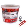 AWTOOLS SYSTEM POZIOMOWANIA PŁYTEK STANDARD 1,5mm - 7-15mm - KLIPS 300szt. + KLIN 100szt. - 6