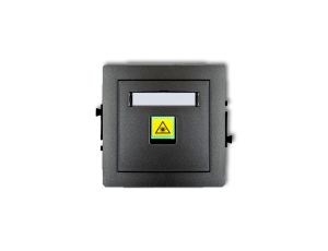 DECO Mechanizm gniazda światłowodowego/optycznego pojedynczego grafitowy 11DGOP-1