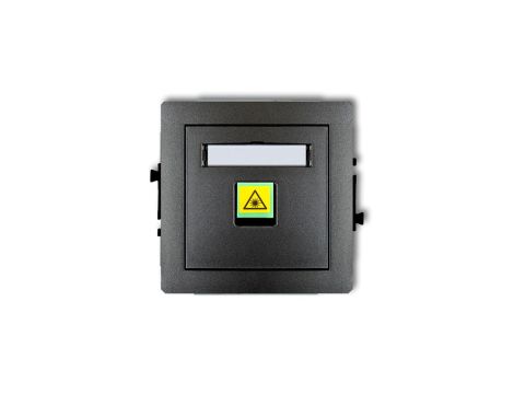 DECO Mechanizm gniazda światłowodowego/optycznego pojedynczego grafitowy 11DGOP-1