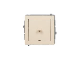 DECO Mechanizm łącznika krzyżowego w stylu amerykańskim (jeden klawisz bez piktogramu) beżowy 1DWPUS-6.1