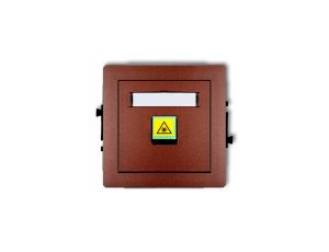 DECO Mechanizm gniazda światłowodowego/optycznego pojedynczego brązowy metalik 9DGOP-1