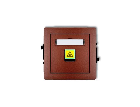 DECO Mechanizm gniazda światłowodowego/optycznego pojedynczego brązowy metalik 9DGOP-1