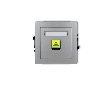 DECO Mechanizm gniazda światłowodowego/optycznego pojedynczego srebrny metalik 7DGOP-1