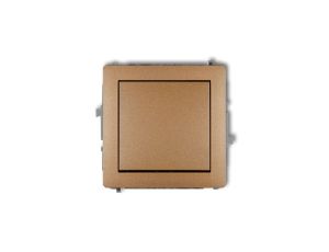 DECO Mechanizm łącznika krzyżowego (jeden klawisz bez piktogramu) złoty metalik 8DWP-6.1