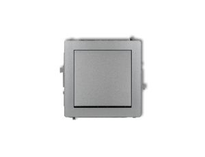 DECO Mechanizm łącznika krzyżowego (jeden klawisz bez piktogramu) srebrny metalik 7DWP-6.1