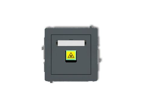 DECO Mechanizm gniazda światłowodowego/optycznego pojedynczego grafitowy mat 28DGOP-1