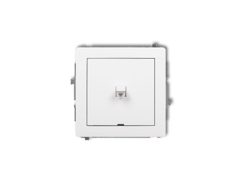 DECO Mechanizm łącznika schodowego w stylu amerykańskim (jeden klawisz bez piktogramu) biały DWPUS-3.1