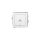 DECO Mechanizm łącznika schodowego w stylu amerykańskim (jeden klawisz bez piktogramu) biały DWPUS-3.1