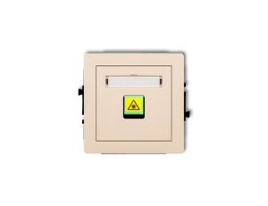 DECO Mechanizm gniazda światłowodowego/optycznego pojedynczego beżowy 1DGOP-1