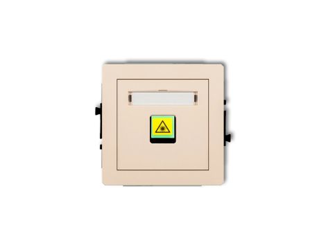 DECO Mechanizm gniazda światłowodowego/optycznego pojedynczego beżowy 1DGOP-1