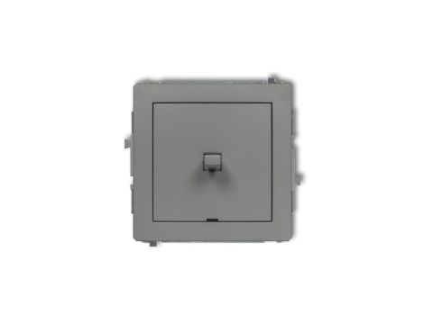 DECO Mechanizm łącznika krzyżowego w stylu amerykańskim (jeden klawisz bez piktogramu) szary mat 27DWPUS-6.1