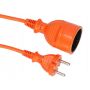 AWTOOLS PRZEDŁUŻACZ OGRODOWY JEDNOGNIAZDOWY 15m BEZ UZIEMIENIA / 2x1,0mm / 10A/ 230V / 2500W - 4