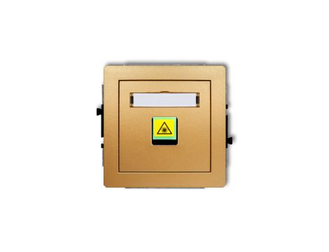 DECO Mechanizm gniazda światłowodowego/optycznego pojedynczego złoty 29DGOP-1