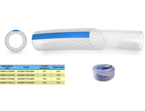 WĄŻ SPRĘŻONEGO POWIETRZA KOMPLET 10mm* 15m