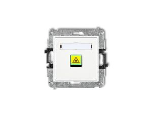 MINI Mechanizm gniazda światłowodowego/optycznego pojedynczego biały MGOP-1