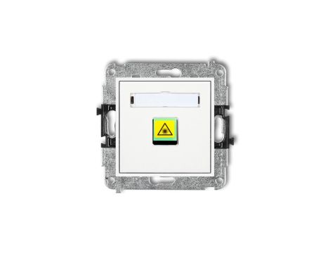 MINI Mechanizm gniazda światłowodowego/optycznego pojedynczego biały MGOP-1