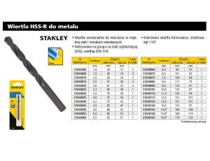 STANLEY WIERTŁO DO METALU  5 x 86mm /1szt.