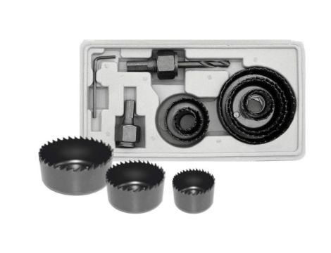 AWTOOLS OTWORNICE DO DREWNA / 19-22-25-28-38-44-51-64 mm / KOMPLET 11 ELEMENTÓW