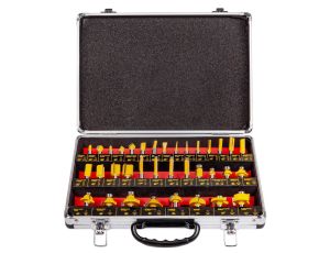 AWTOOLS FREZY DO DREWNA, KOMPLET 35 elem. TRZPIEŃ 8mm