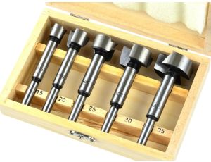 AWTOOLS SĘKOWNIKI DO DREWNA / KOMPLET 5elem. 15-20-25-30-35mm TRZPIEŃ 8mm - image 2