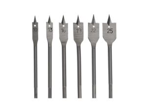 AWTOOLS WIERTŁA ŁOPATKOWE DO DREWNA KOMPLET 6 elem /10-13-16-19-22-25mm/