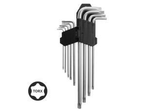 AWTOOLS KLUCZE TORX DŁUGIE / T10-T50 / 9 SZTUK