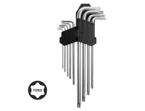 AWTOOLS KLUCZE TORX DŁUGIE / T10-T50 / 9 SZTUK