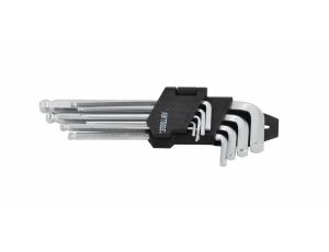 AWTOOLS KLUCZE IMBUSOWE SZEŚCIOKĄTNE Z KULKĄ / 1,5-10mm / 9 elem. 1.5/2/2.5/3/4/5/7/8/10mm - image 2