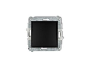 MINI Mechanizm łącznika schodowego (jeden klawisz bez piktogramu) 12MWP-3.1 czarny mat