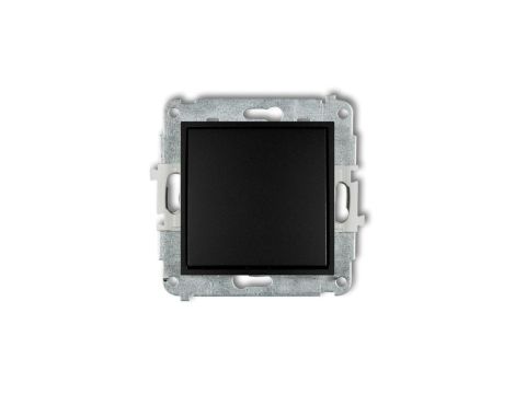 MINI Mechanizm łącznika schodowego (jeden klawisz bez piktogramu) 12MWP-3.1 czarny mat