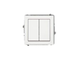 DECO Mechanizm łącznika podwójnego schodowego (dwa klawisze bez piktogramów) DWP-33.1