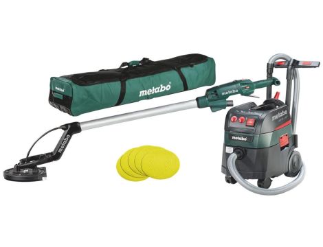 METABO SZLIFIERKA DO GIPSU / ŻYRAFA LSV 5-225  + ODKURZACZ  ASR 35 L ACP + 25 szt. KRĄŻKÓW