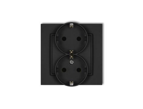 Gniazdo podwójne z uziemieniem SCHUKO 2x(2P+Z) (przesłony torów prądowych) 12MGP-2sp
