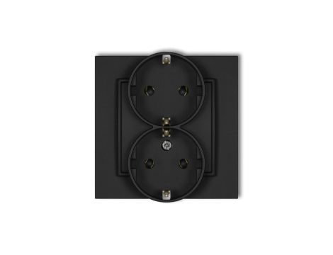 Gniazdo podwójne z uziemieniem SCHUKO 2x(2P+Z) (bez przesłon torów prądowych) 12MGP-2s