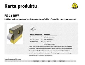 KLINGSPOR ROLKA NA PODŁOŻU PAPIEROWYM PS73BWF 115mm gr.180  (25mb)
