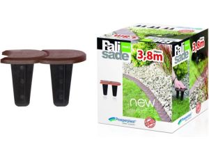 PROSPERPLAST PALISADA OGRODOWA PŁASKA 2 BRĄZOWA 3,8m