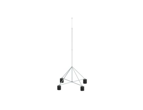 Maszt izolowany na czworonogu do zwodów poziomych wysokich 6m aluminium 65.6 AL IZ 4P CZ 65346009