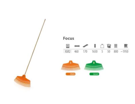 GRABIE DO LIŚCI PLASTIK FOCUS ZIELONE