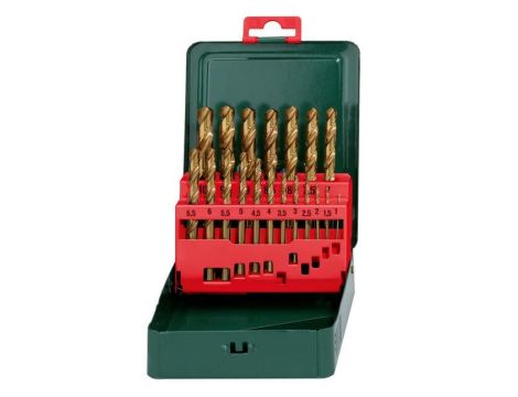 ZESTAW WIERTEŁ DO METALU HSS-TIN 19elem. 1 - 10mm