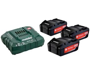 METABO ZESTAW AKUMULATORÓW 3x5.2Ah + ŁADOWARKA ASC 30-36 V