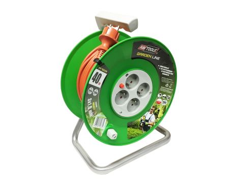 AWTOOLS PRZEDŁUŻACZ BĘBEN GARDEN LINE 10m 3x1mm 10A / 2300W