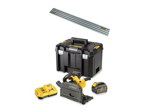 DEWALT FLEXVOLT PILARKA TARCZOWA - ZAGŁĘBIARKA 54V 2x6,0Ah SZYNA 1,5m DCS520T2R